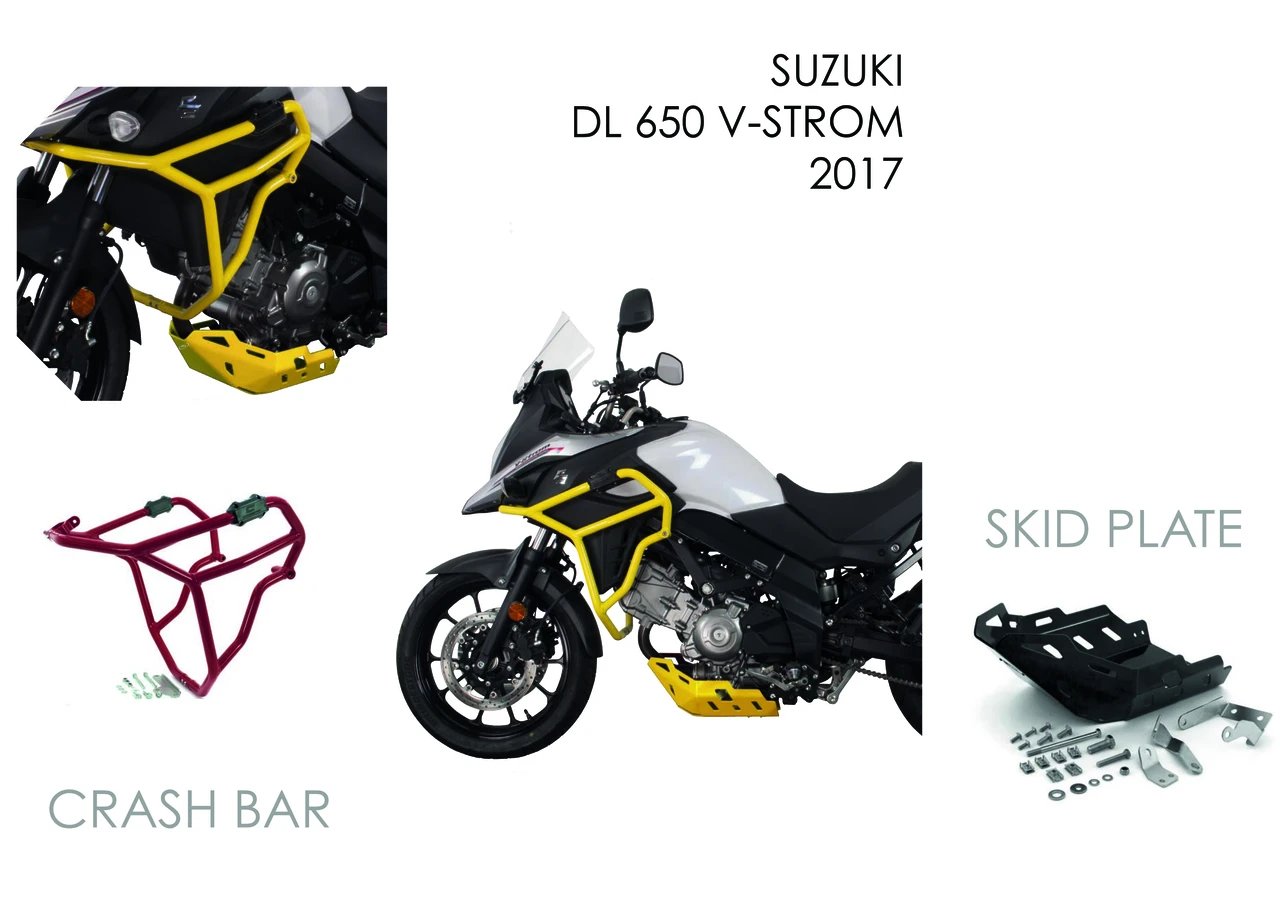 AS3 Performance High - Quality Aluminium Skid Plate Sump Bash Guard for 2017 - 2024 Suzuki DL 650 V - Strom