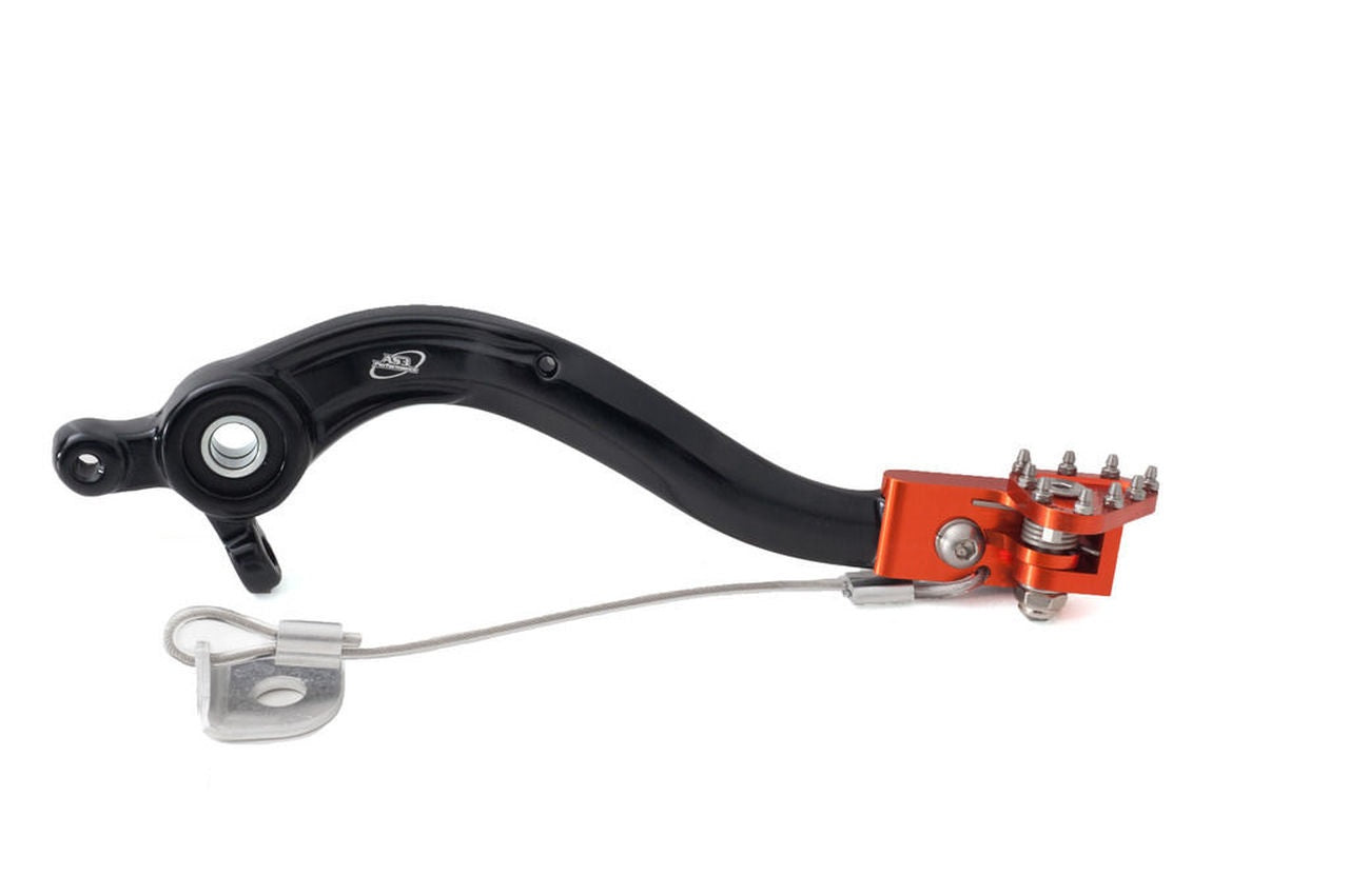 AS3 Performance Forged Rear Brake Lever Pedal Suitable for KTM 125, 150, 250, 350, 450 SX, SX - F, XC - F from 2017 - 2022 and 450, 500 EXC, XCF - W from 2017 - 2023
