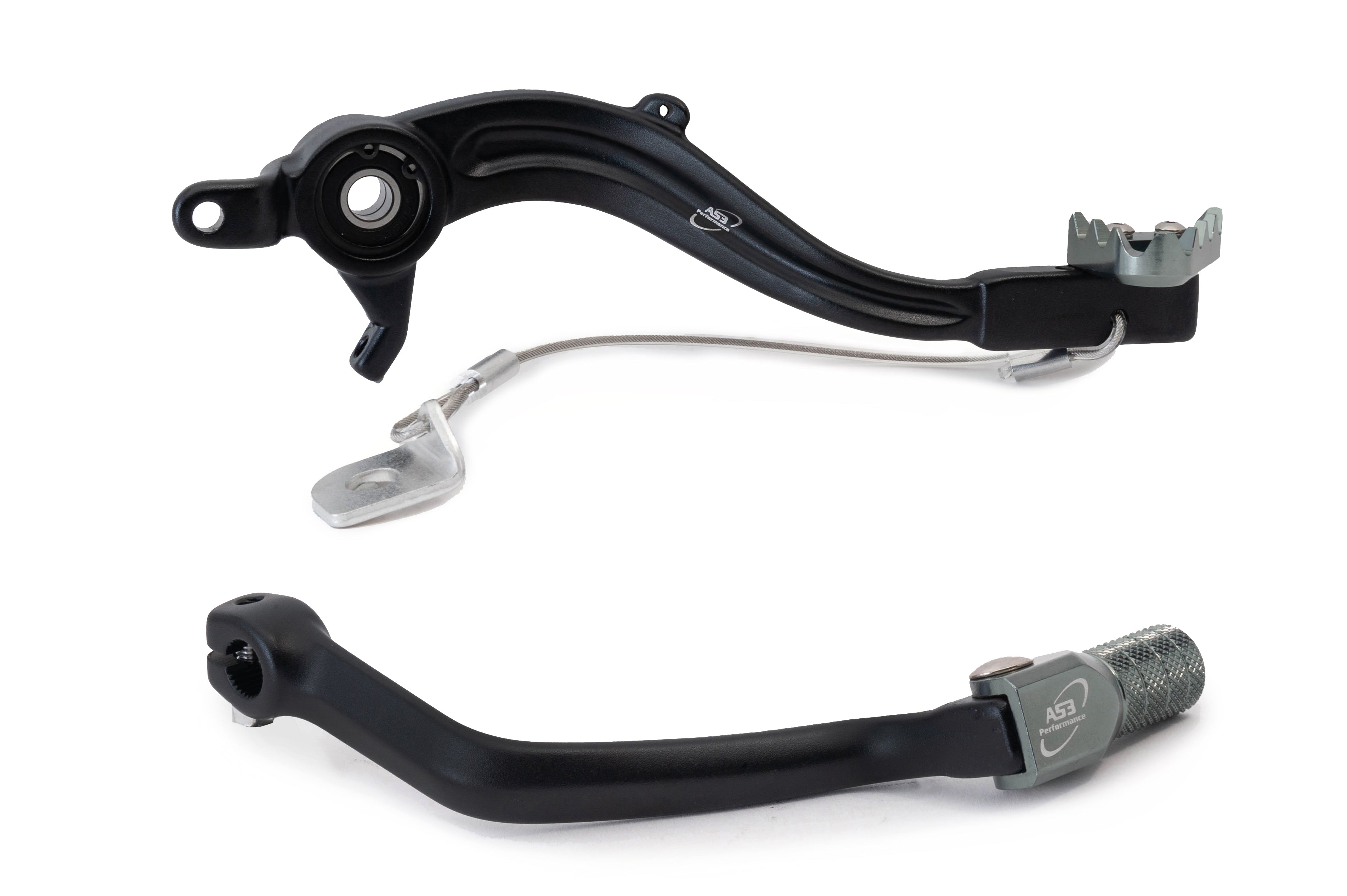SHERCO SE-F 250 300 R 2015 - 2020 AS3 Factory Series High - Quality Forged Rear Brake Pedal and Gear Lever Set in Black Color