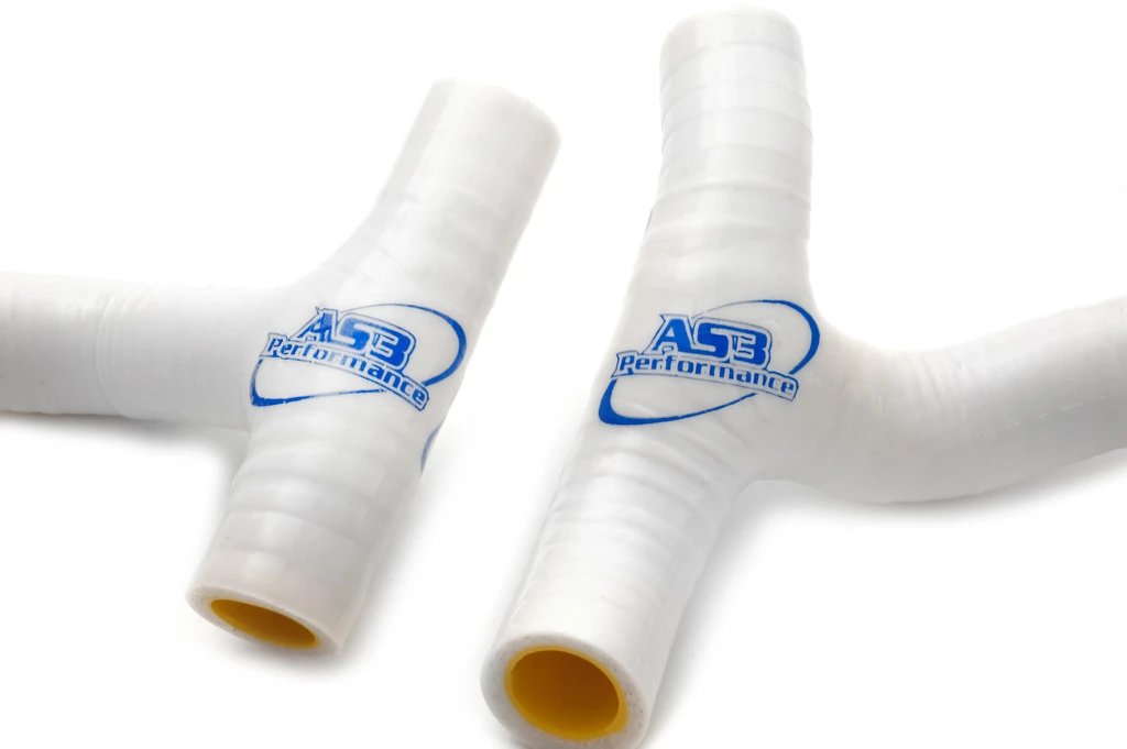 AS3 Performance White Silicone Radiator Hoses for SHERCO SE - F 250 and 300 R Models from 2013 to 2022