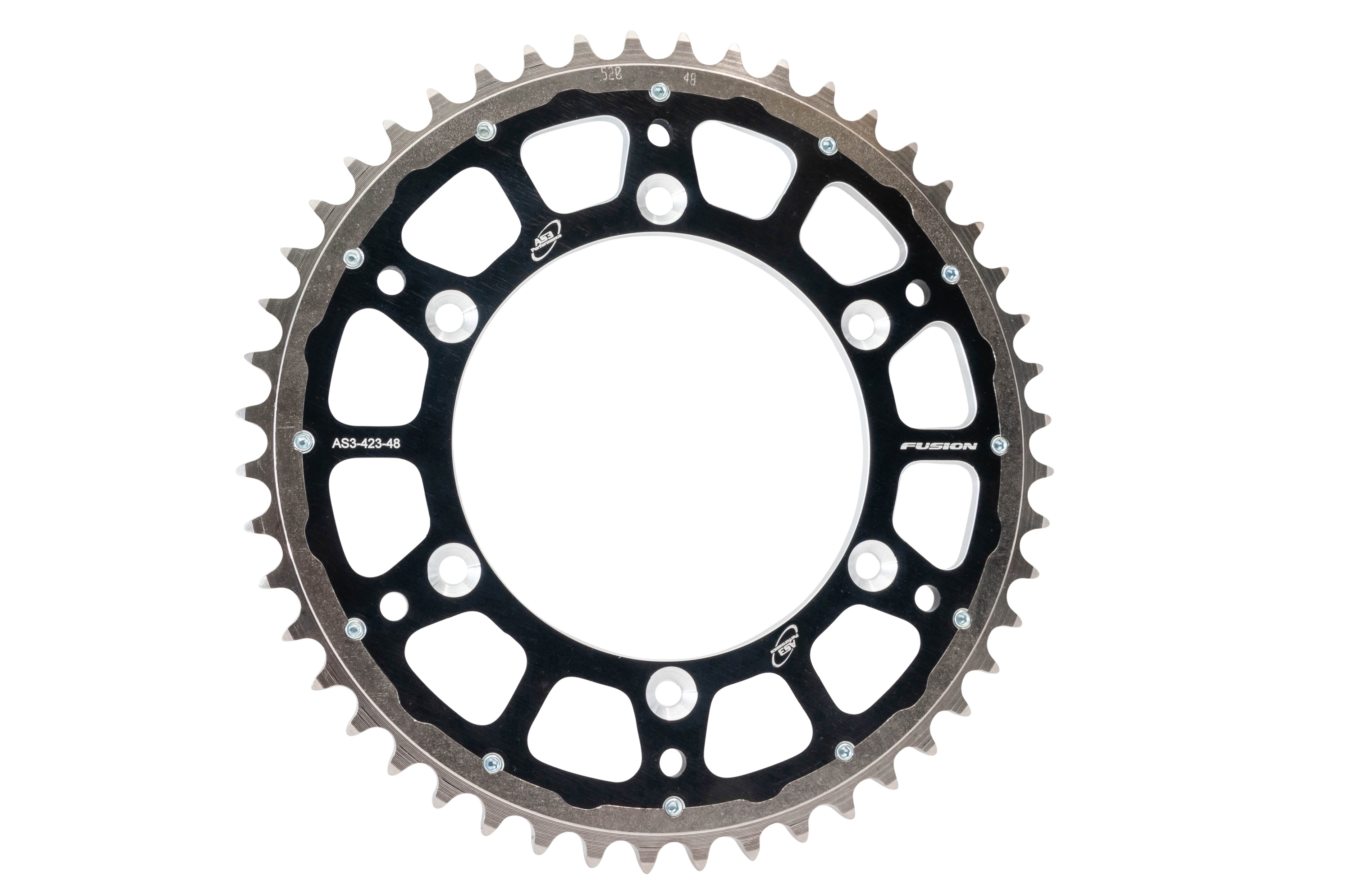 High - Performance AS3 Factory Rear Sprocket 50T Black for SHERCO SE SE - F 250 300 450 R Models from 2013 to 2022