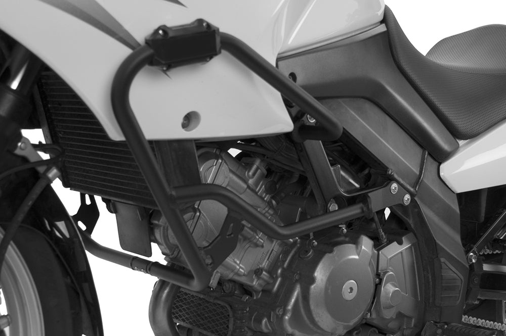 SUZUKI DL 650 V-STROM 2008 - 2011 AS3 High - Performance Motorcycle Crash Bars Guards in Textured Matt Black Finish