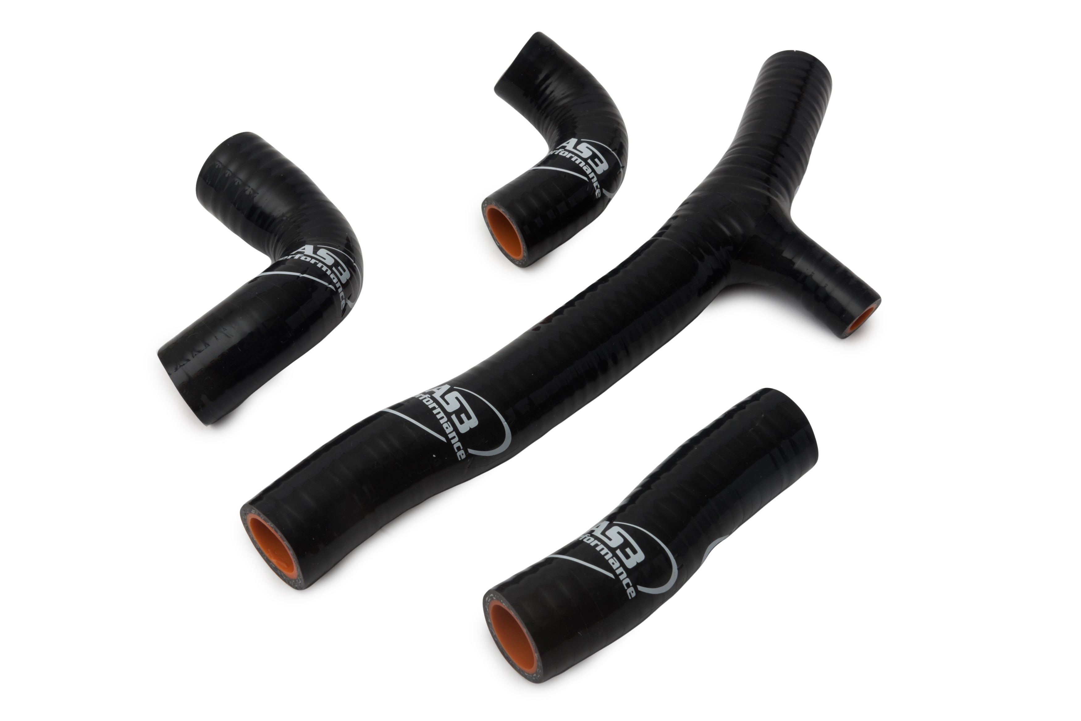 KTM 250 300 EXC XC-W TPI 2020-2023 250 300 XC TPI 2020-2022 AS3 PERFORMANCE SILICONE RADIATOR HOSES BLACK
