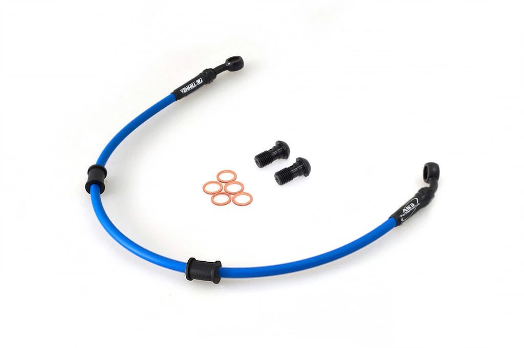 HONDA CB 900 F HORNET 2002-2007 AS3 VENHILL BRAIDED REAR BRAKE LINE HOSE BLUE