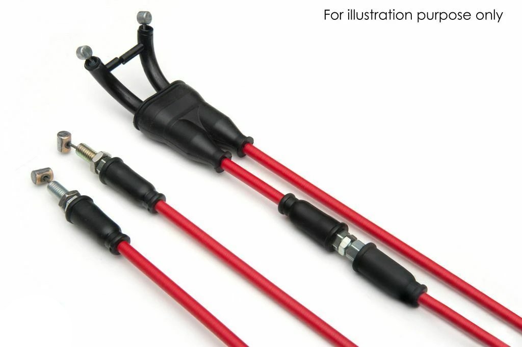KAWASAKI ZX9R 1994 - 1997 AS3 Venhill Featherlight High - Performance Red Throttle Cables for Enhanced Motorcycle Throttle Response