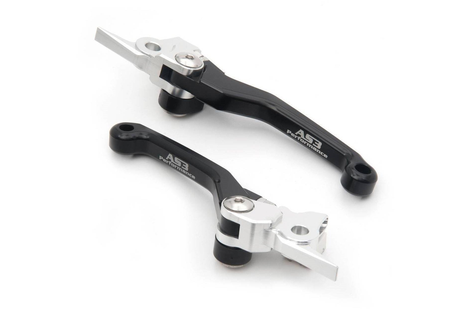 2017 - 2023 HUSQVARNA TC 65 & 2014 - 2020 TC 85 AS3 Black Front Brake & Clutch Flexible Levers