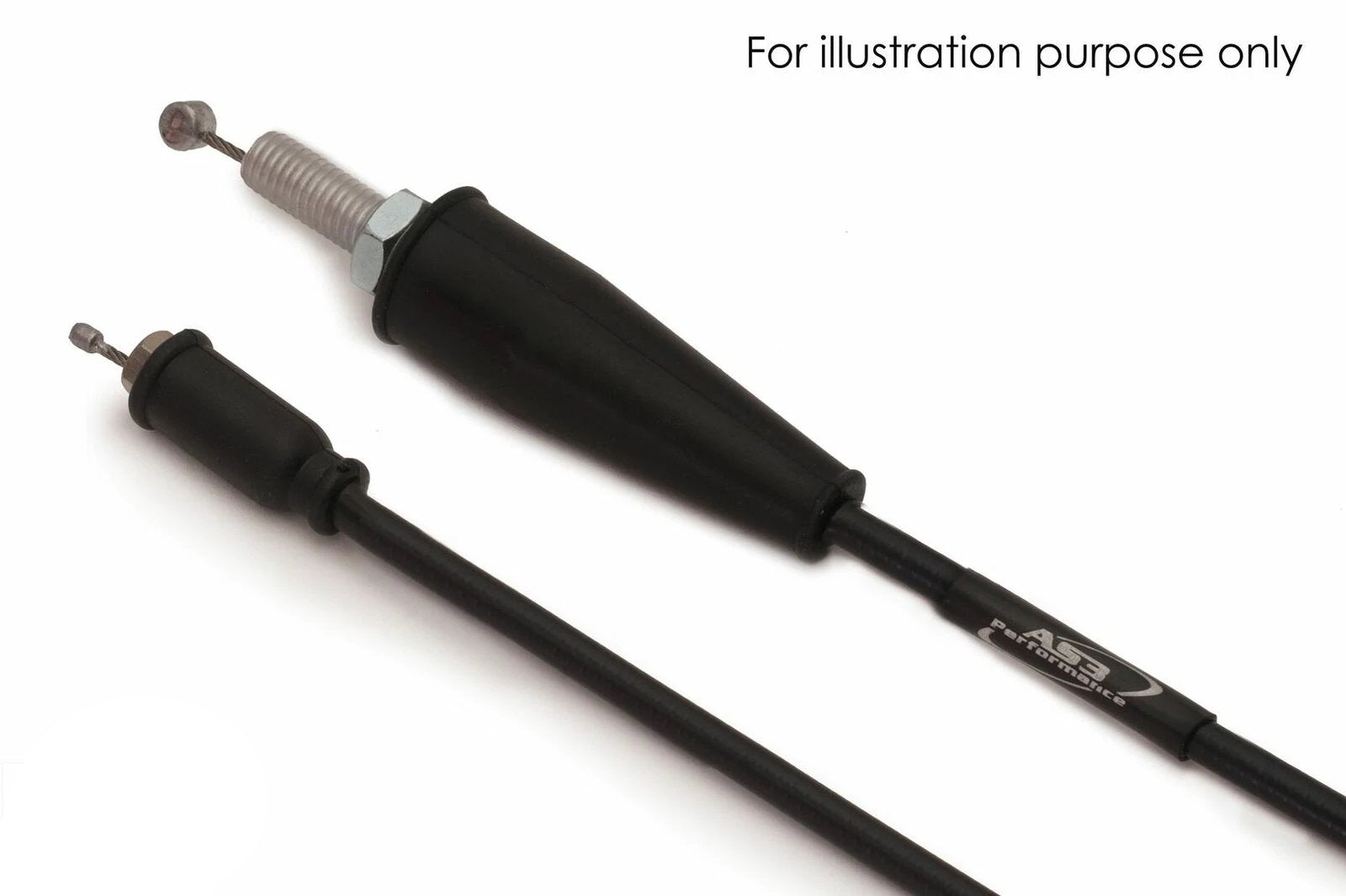 2021 - 2023 HUSQVARNA TC 50 MINI AS3 VENHILL FEATHERLIGHT THROTTLE CABLE FOR OFF - ROAD MOTORCYCLES IN BLACK COLOR