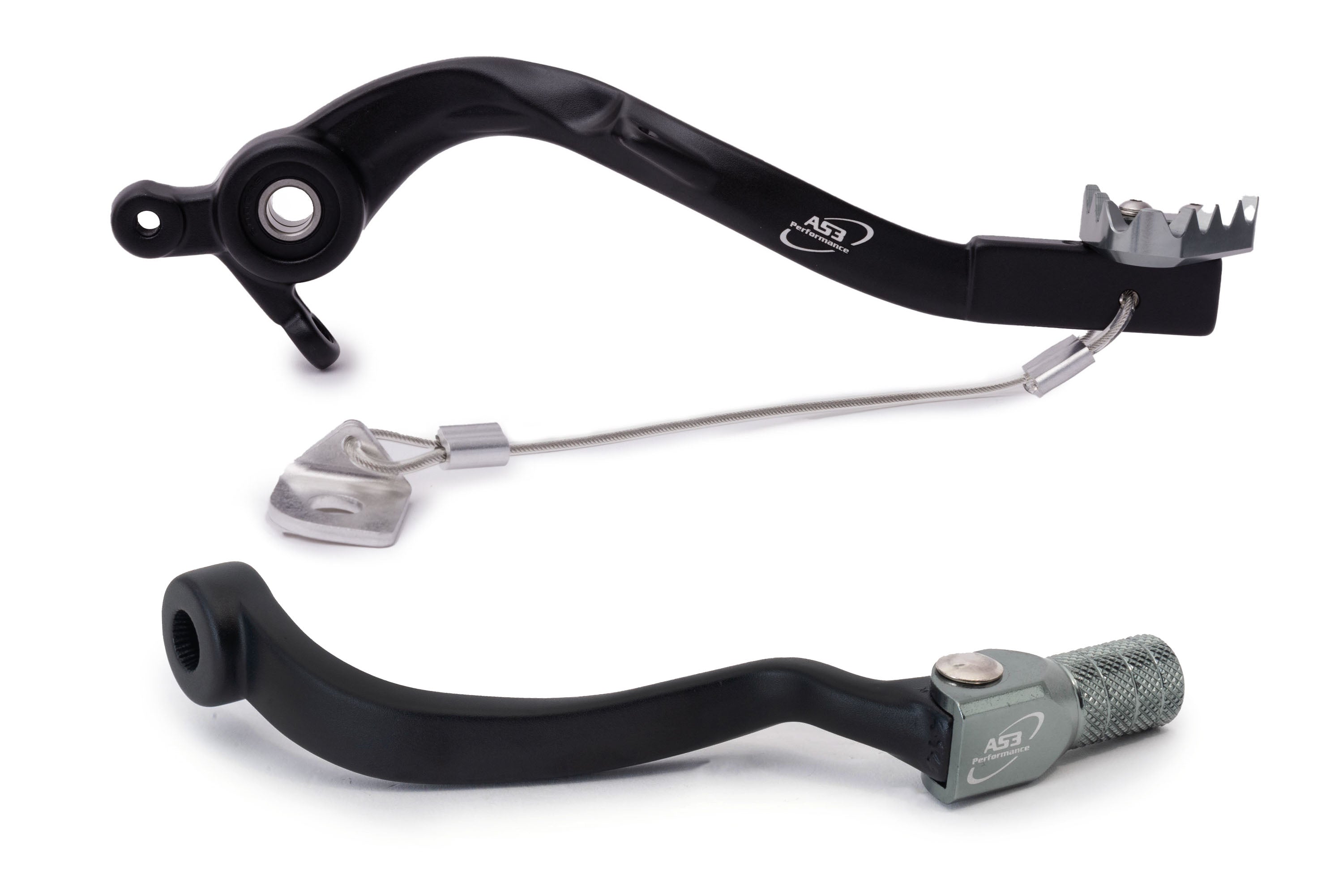 AS3 Factory Series Rear Brake Pedal and Gear Lever Set for 2023 - 2025 Husqvarna FC 250/350/450, FX 350/450, FS 450, and FE 250/350/450/501 Motorcycles