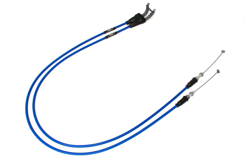 HUSABERG FE 390 2010-2012 FE 450 2009-2011 FE 570 2009-2012 AS3 VENHILL FEATHERLIGHT THROTTLE CABLES BLUE