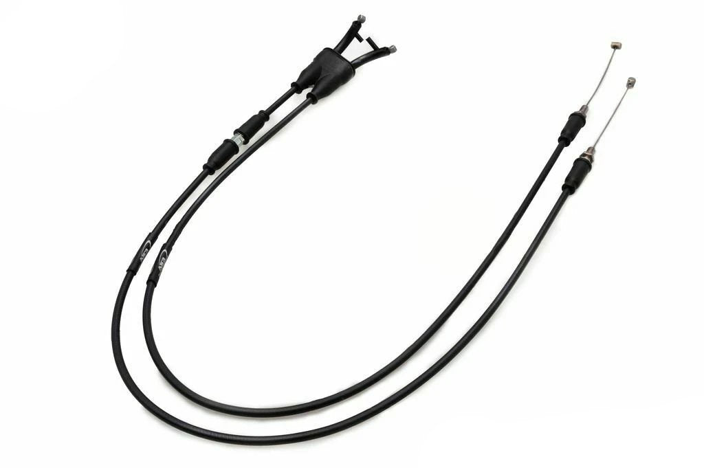 KAWASAKI KLX 650 1993-1996 1999 AS3 VENHILL FEATHERLIGHT THROTTLE CABLES BLACK