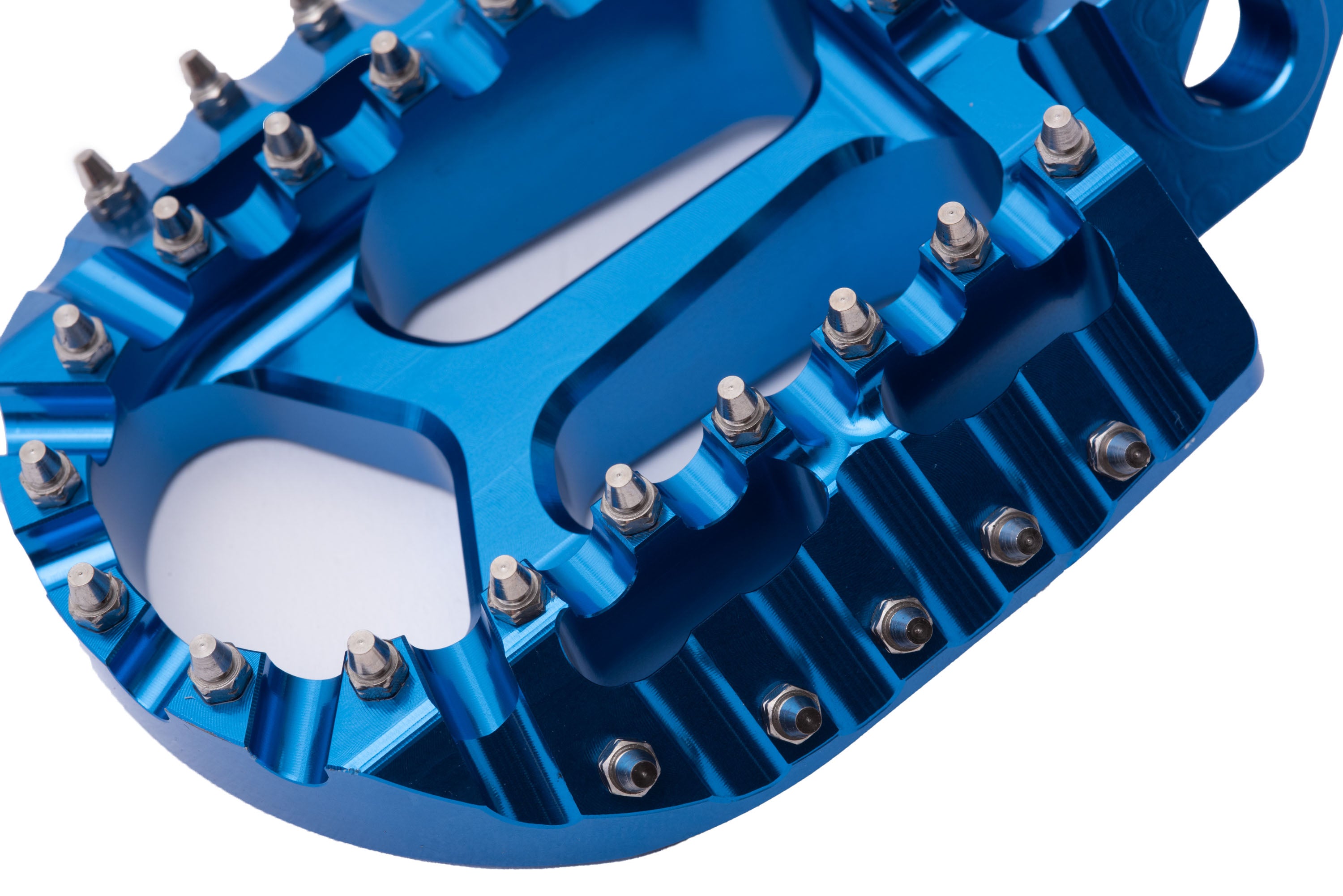 AS3 Performance Blue Extra Large Motorcycle Foot Pegs Compatible with 2014 - 2023 Husqvarna TC 50, 65, 85, TC FC 125, 250, 350, 450, TE FE 300, 501