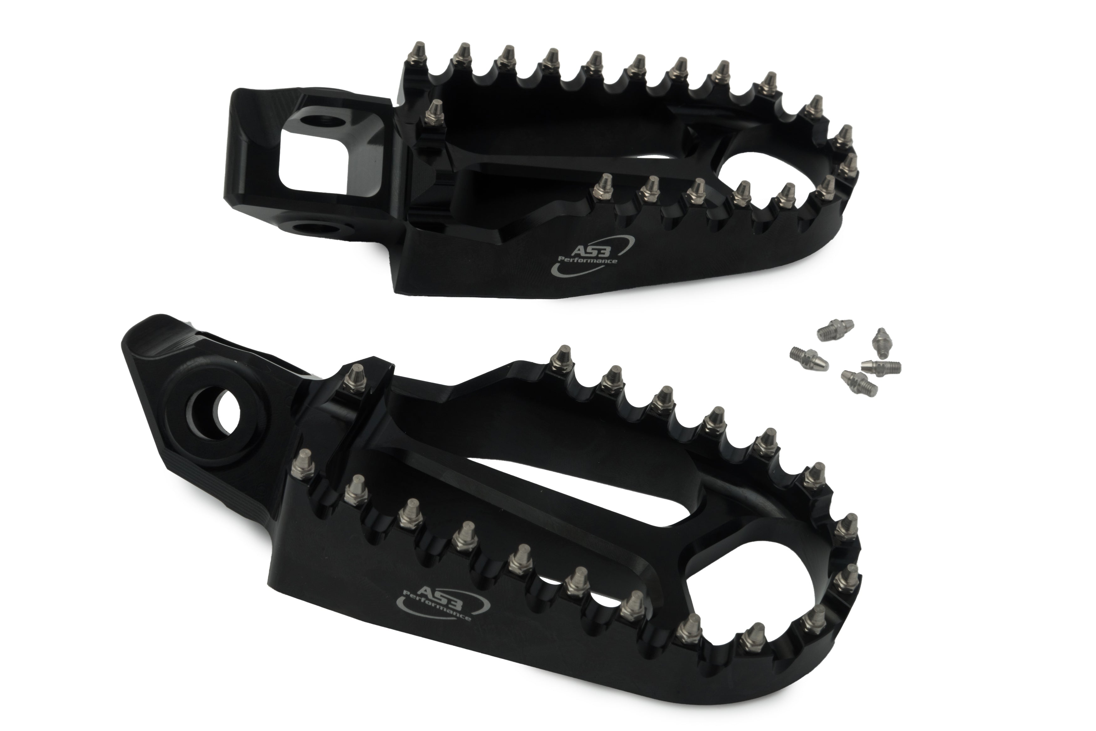 2024 - 2025 Husqvarna AS3 Racing Black Wide Foot Pegs for Multiple Models