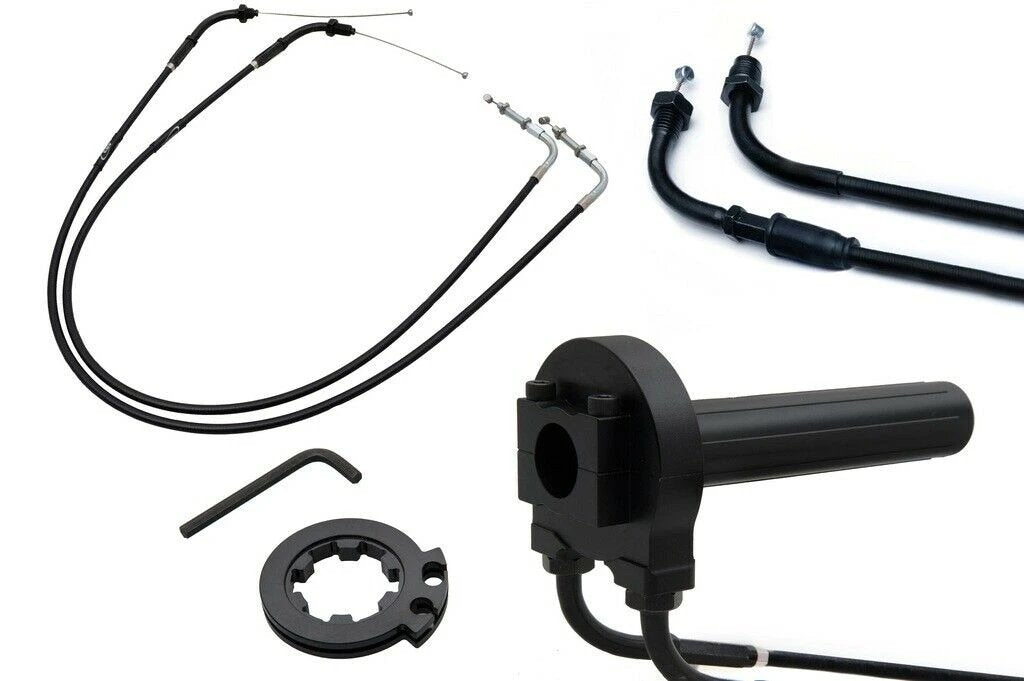 KAWASAKI ZX6R 636 2009-2012 AS3 VENHILL QUICK FAST ACTION THROTTLE KIT BLACK