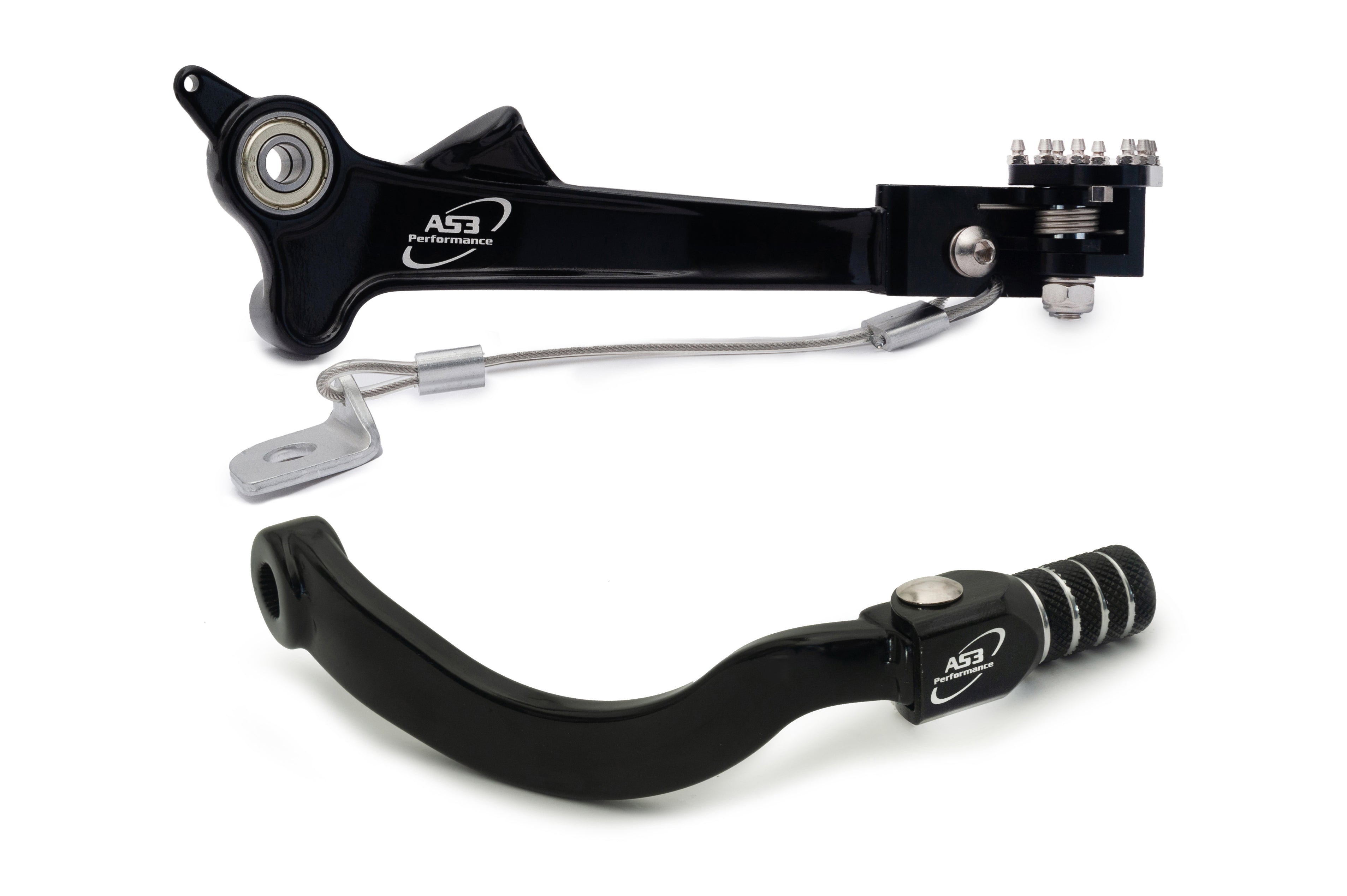 HUSQVARNA 701 ENDURO 701 SUPERMOTO 2016-2019 AS3 GEAR LEVER & REAR BRAKE PEDAL COMBO BLACK