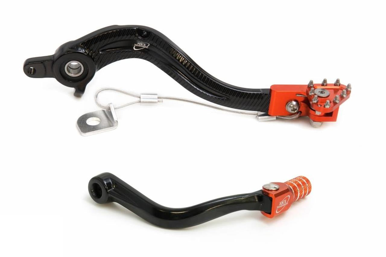 2016 KTM 250 300 EXC AS3 Forged Aluminium Gear Lever & Rear Brake Pedal Set