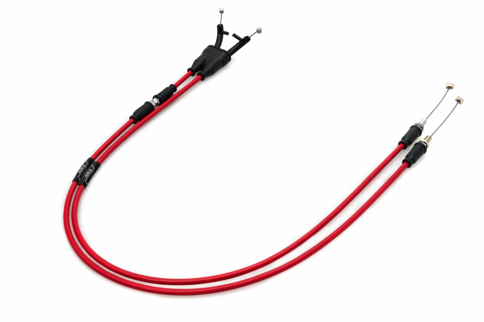 KAWASAKI ZX9R 1994 - 1997 AS3 Venhill Featherlight High - Performance Red Throttle Cables for Enhanced Motorcycle Throttle Response