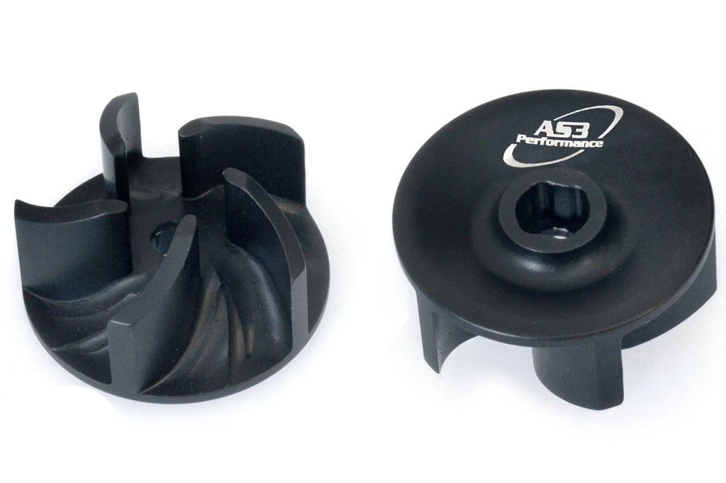 HUSABERG TE 125 250 300 AS3 Black Billet Aluminium High - Performance Water Pump Impeller