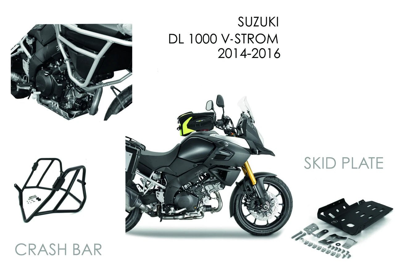 2014 - 2016 SUZUKI DL 1000 V - STROM AS3 High - Quality Aluminium Skid Plate