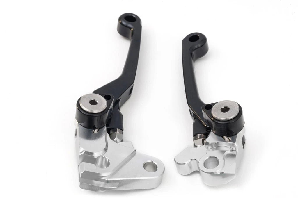 2008 - 2012 KAWASAKI KLX 450 R Black Front Brake & Clutch Adjustable Flexi Levers