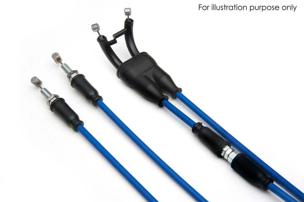 2005 - 2006 Kawasaki ZX6R AS3 Venhill Blue Featherlight Throttle Cables