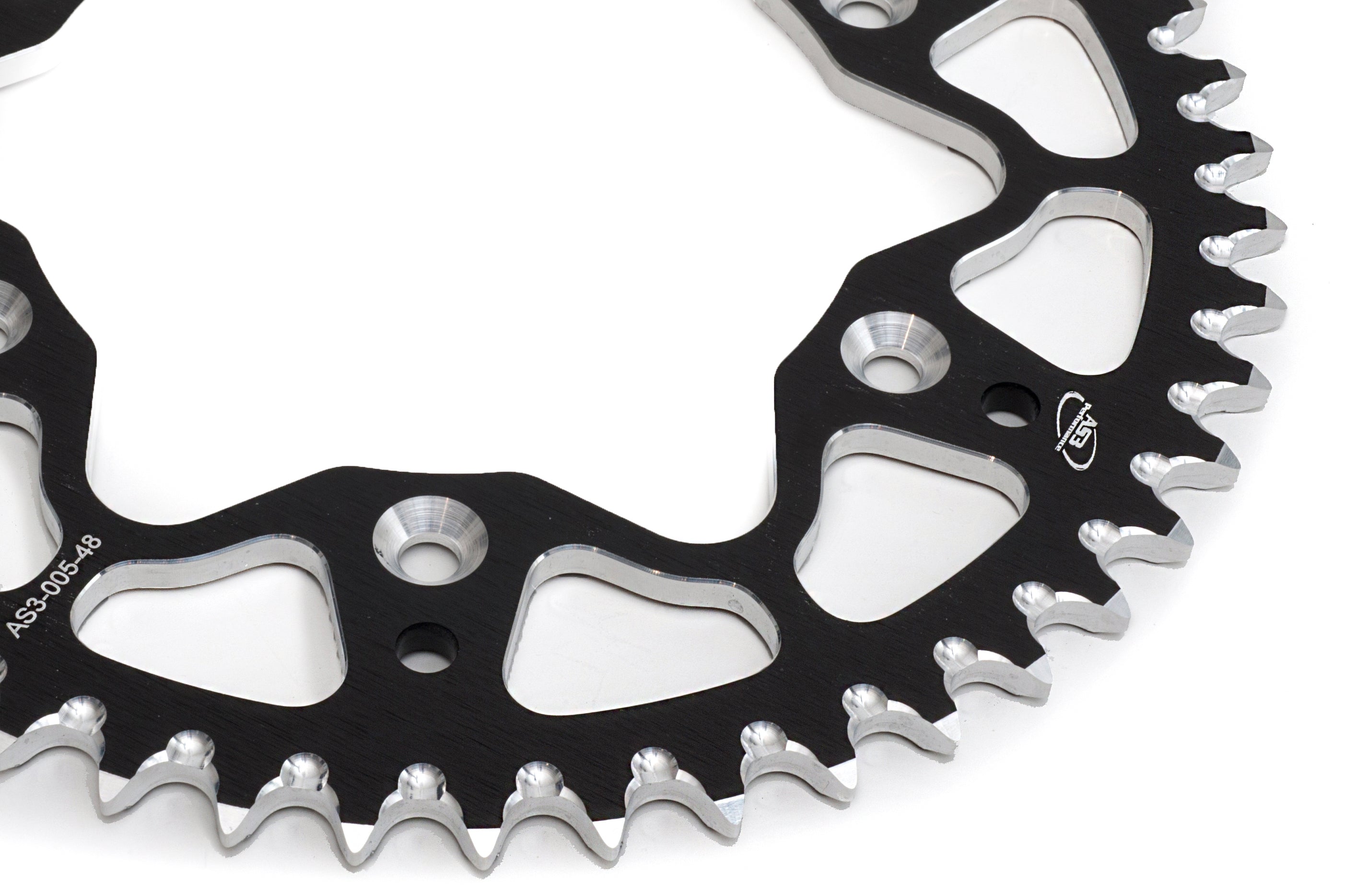 AS3 Black Aluminium 52T Rear Sprocket for Husqvarna CR, WR, TC, TE 125 - 510 Models