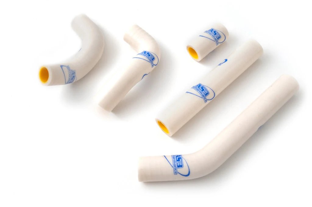 AS3 Performance White Silicone Radiator Hoses for Husaberg TE 125 Models from 2011 to 2012
