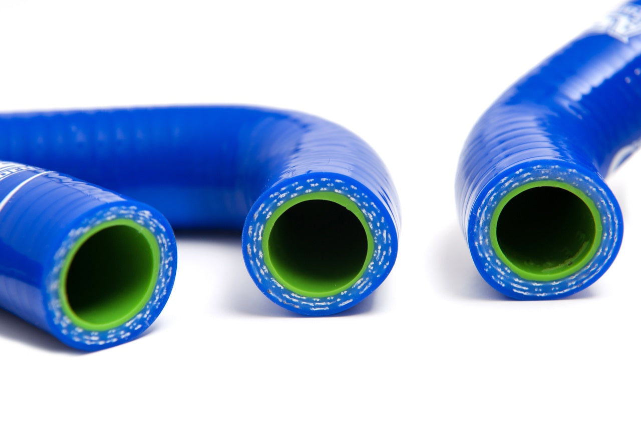 1985 - 2003 Kawasaki KX 60 AS3 High - Performance Blue Silicone Radiator Hoses