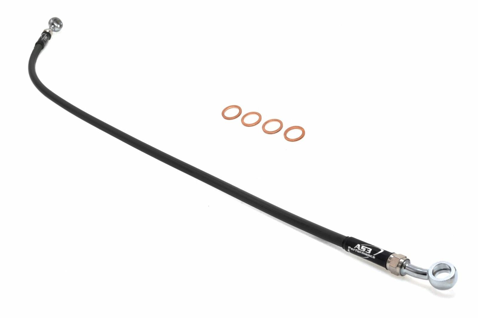 BETA 250 TECHNO 1996 - 1999 Rear Brake Line Hose - AS3 VENHILL Braided Stainless Steel Black for Enhanced Braking Performance