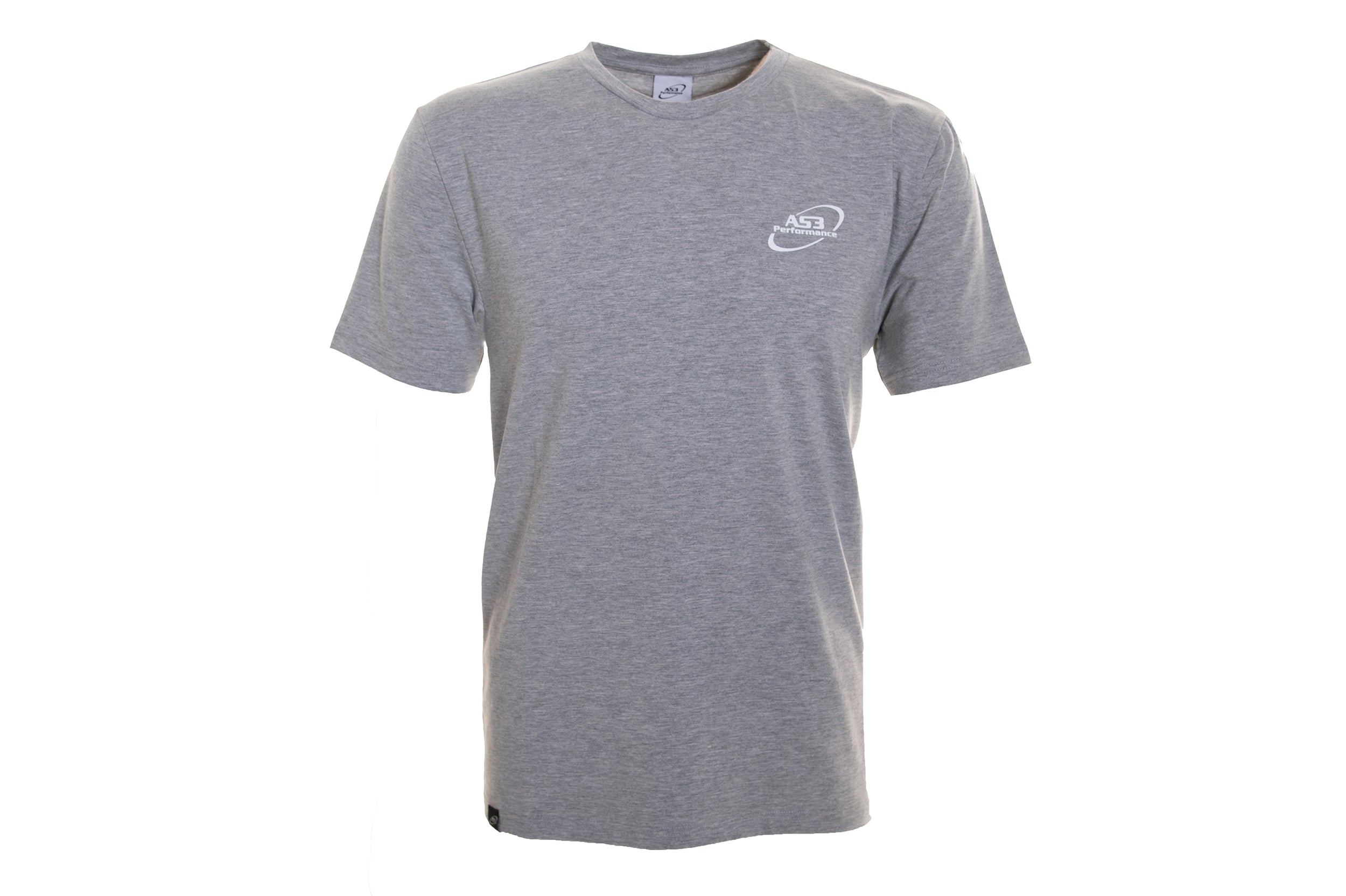 AS3 Performance Grey Regular Fit Crew Neck Stretch T-Shirt for Daily & Fitness Use