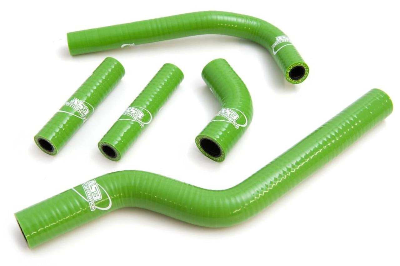 2005 Kawasaki KX 250 F AS3 Performance Green Silicone Radiator Hoses