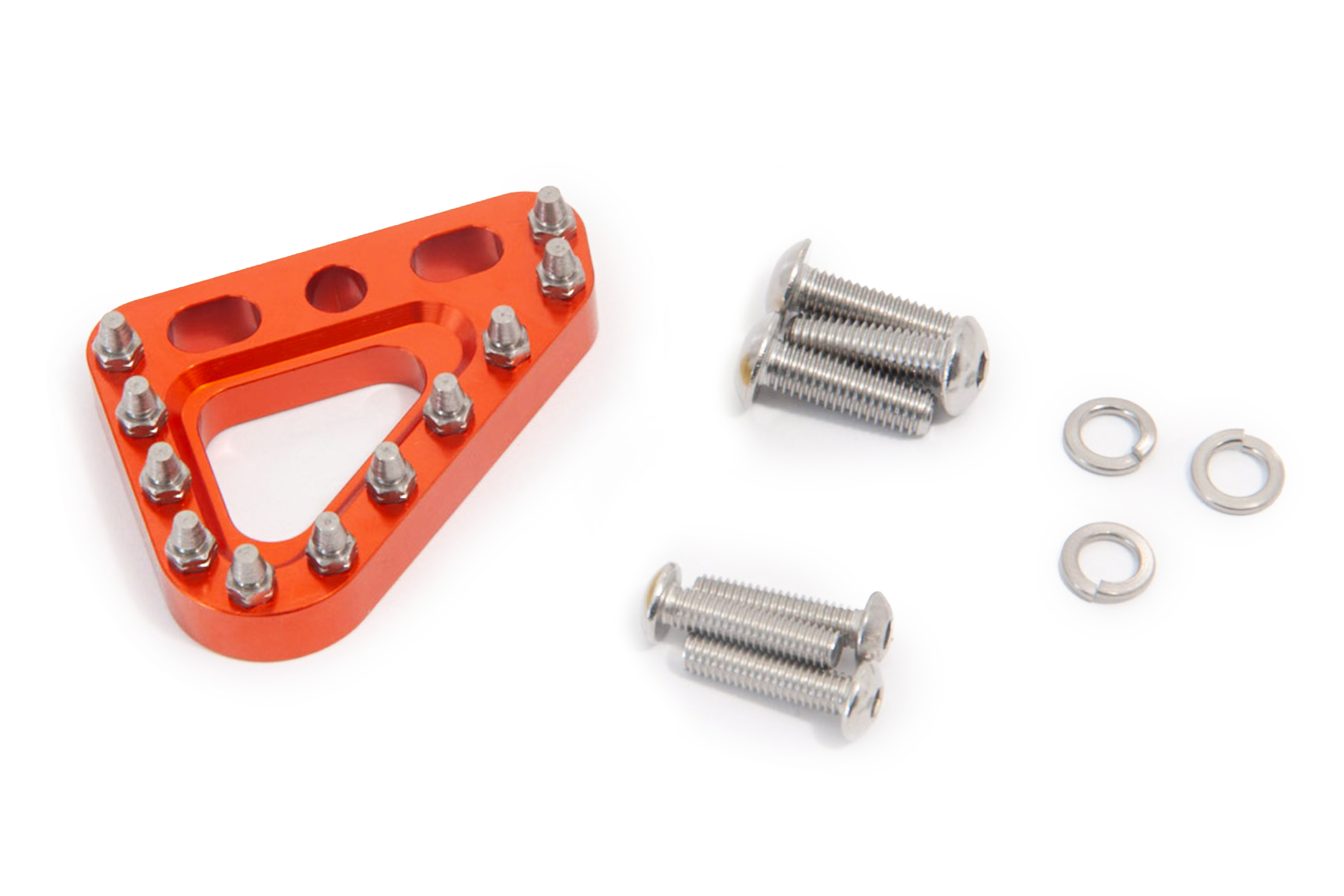 AS3 Performance Orange Oversized Adjustable Rear Brake Pedal Tip
