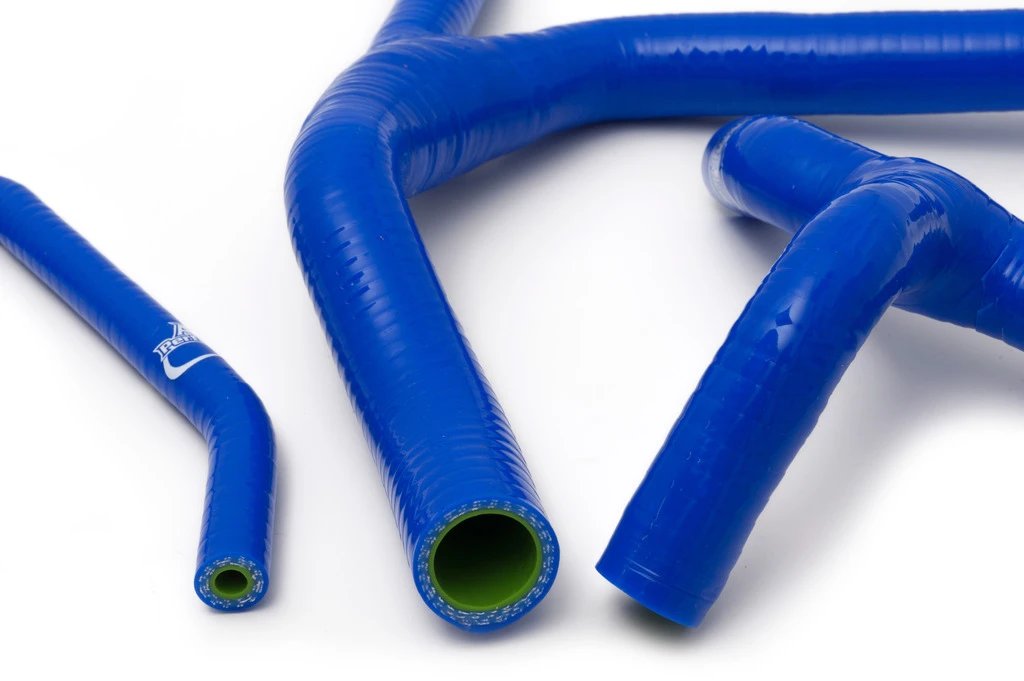 2009 - 2015 Kawasaki KX 450 F AS3 Performance Blue Silicone Radiator Hoses (Y - Kit)