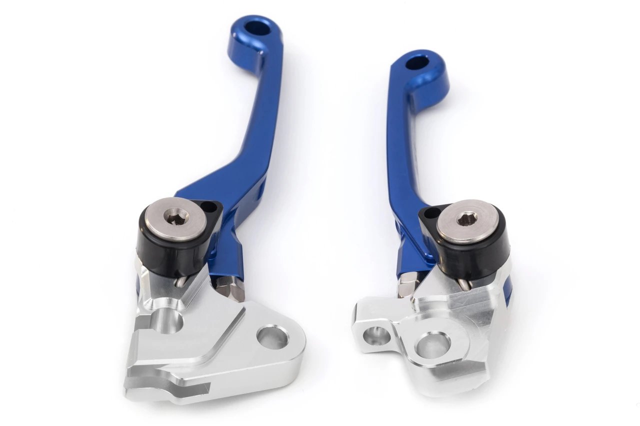 AS3 Blue Front Brake & Clutch Flexi Pivot Levers for 2013 - 2020 KAWASAKI KX 250 F & 2013 - 2018 KX 450 F