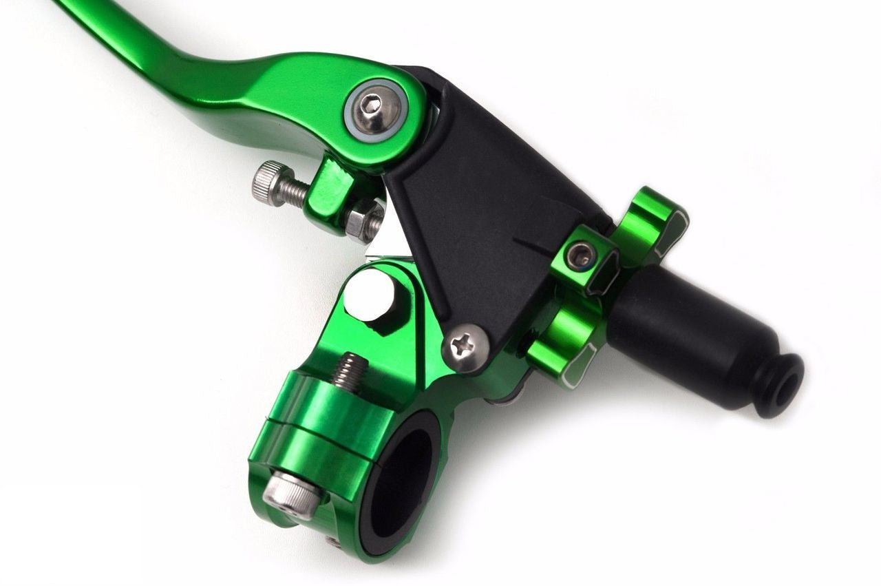 2013 - 2020 Kawasaki KX 250 F & 2013 - 2018 KX 450 F AS3 Factory Green Brake & Clutch Flexi Levers