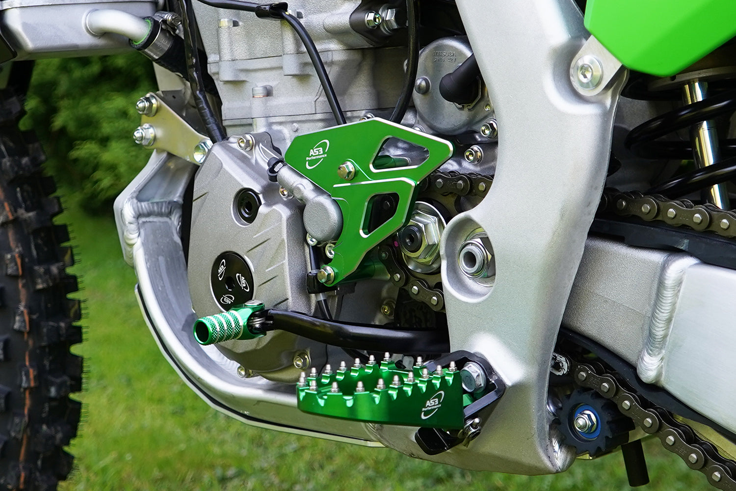 AS3 Performance Forged Aluminium Gear Change Lever Shifter for Kawasaki KX 250 F (2009 - 2025), KX 250 XC (2021), and KX 250 X (2022 - 2025)