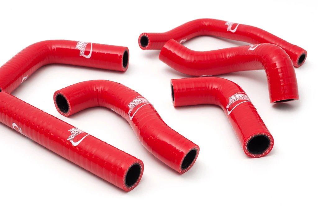AS3 Performance Red Silicone Radiator Hoses for 2013 - 2015 Beta 250 RR and 300 RR Motorcycles
