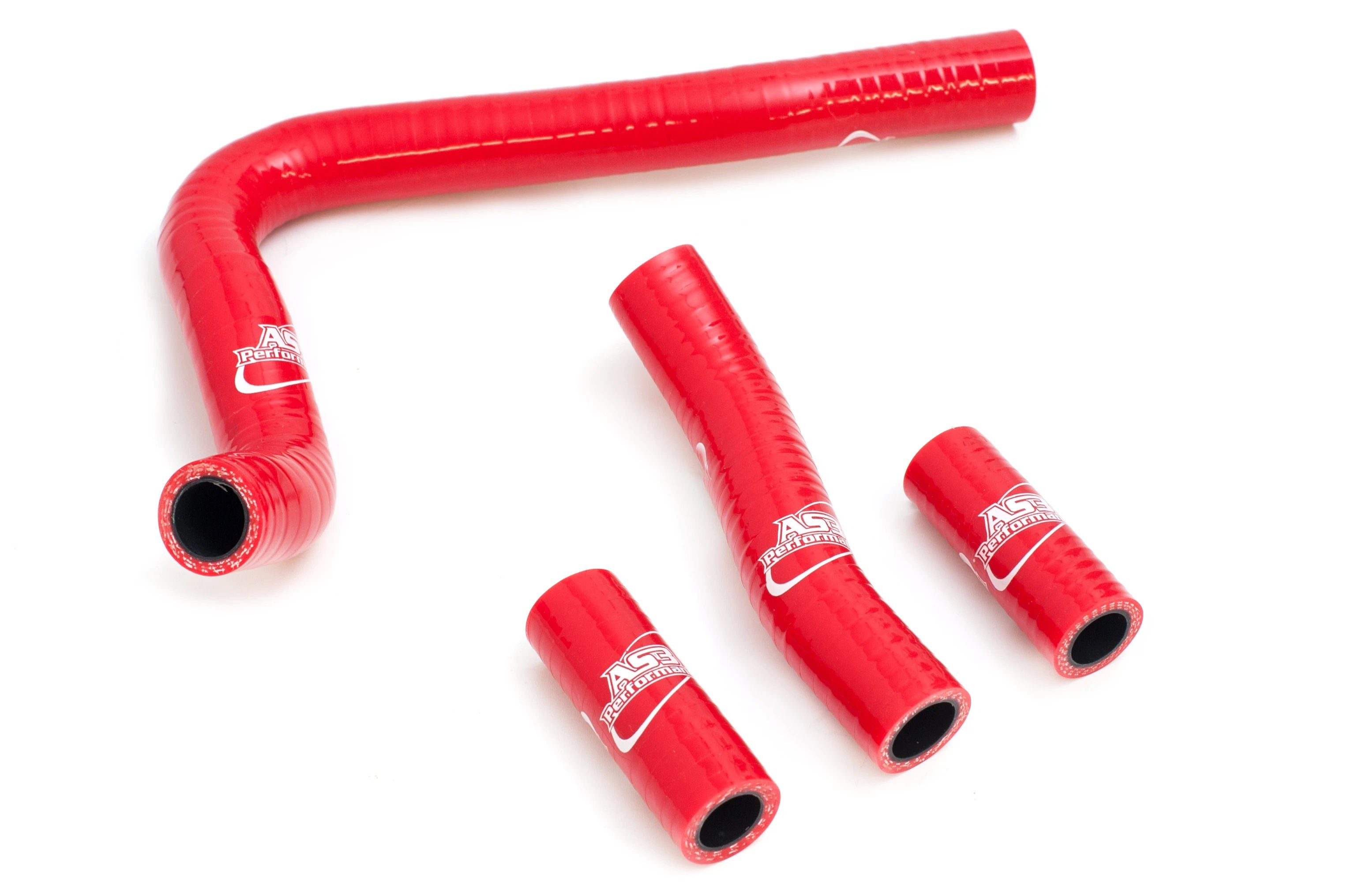 1992 - 1996 Honda CR 250 High - Performance AS3 Red Silicone Radiator Hoses for Off - Road Use