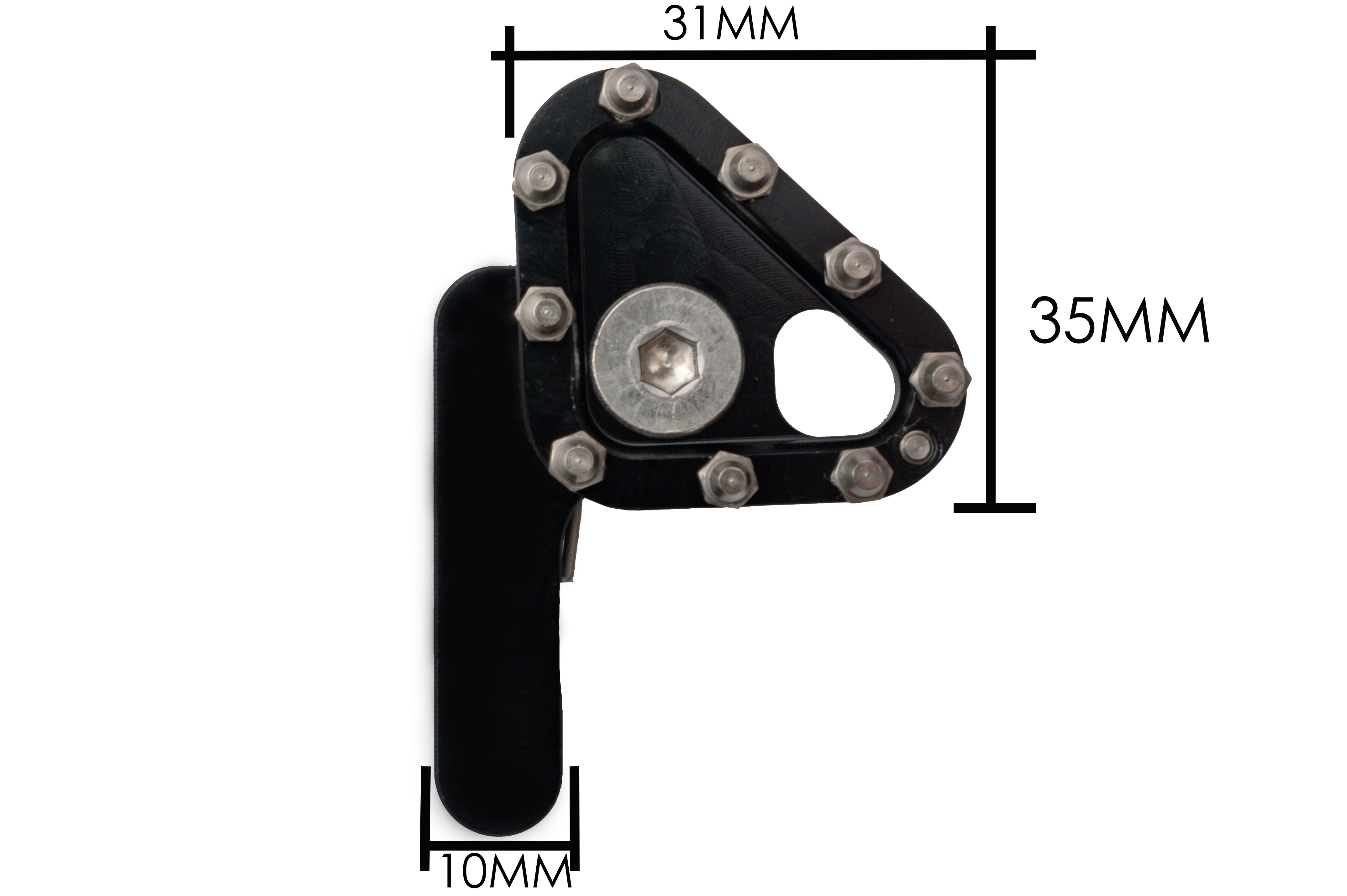 AS3 Performance High - Quality Replaceable Flexible Black Rear Brake Pedal Lever Tip for Specific AS3 Performance Brake Pedals
