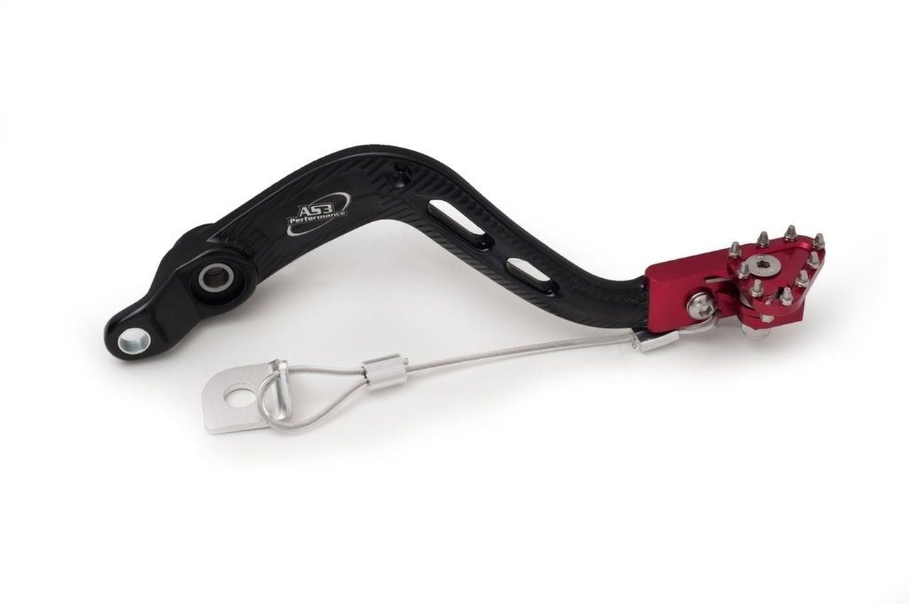 AS3 Forged Rear Brake Lever Pedal for 2017 - 2025 Beta 125 RR 4T LC Enduro and 2013 - 2025 Beta 125 RR 4T LC Motard, High - Performance Motorcycle Brake Pedal