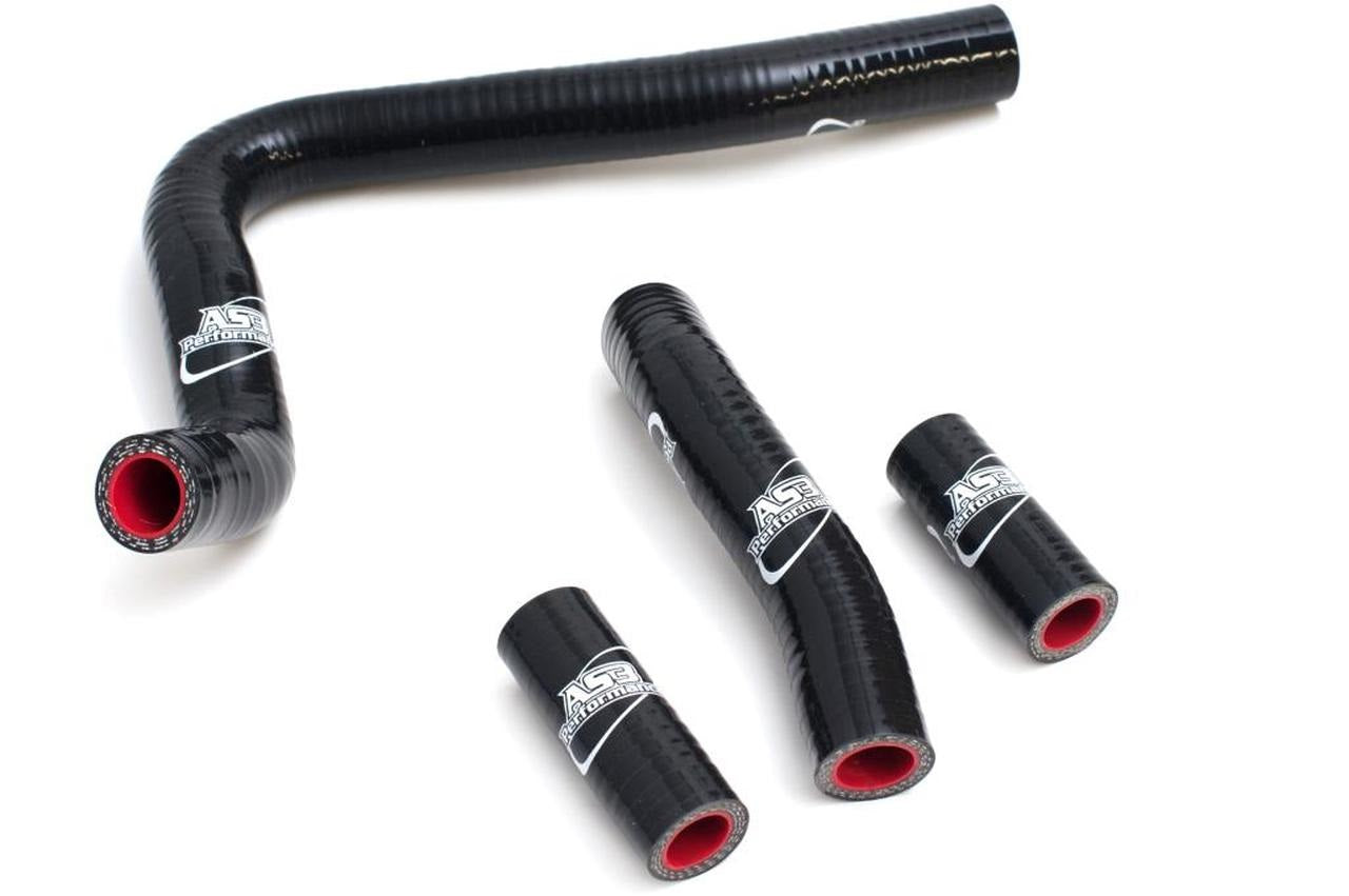 1992 - 1996 Honda CR 250 AS3 High - Performance Black Silicone Radiator Hoses