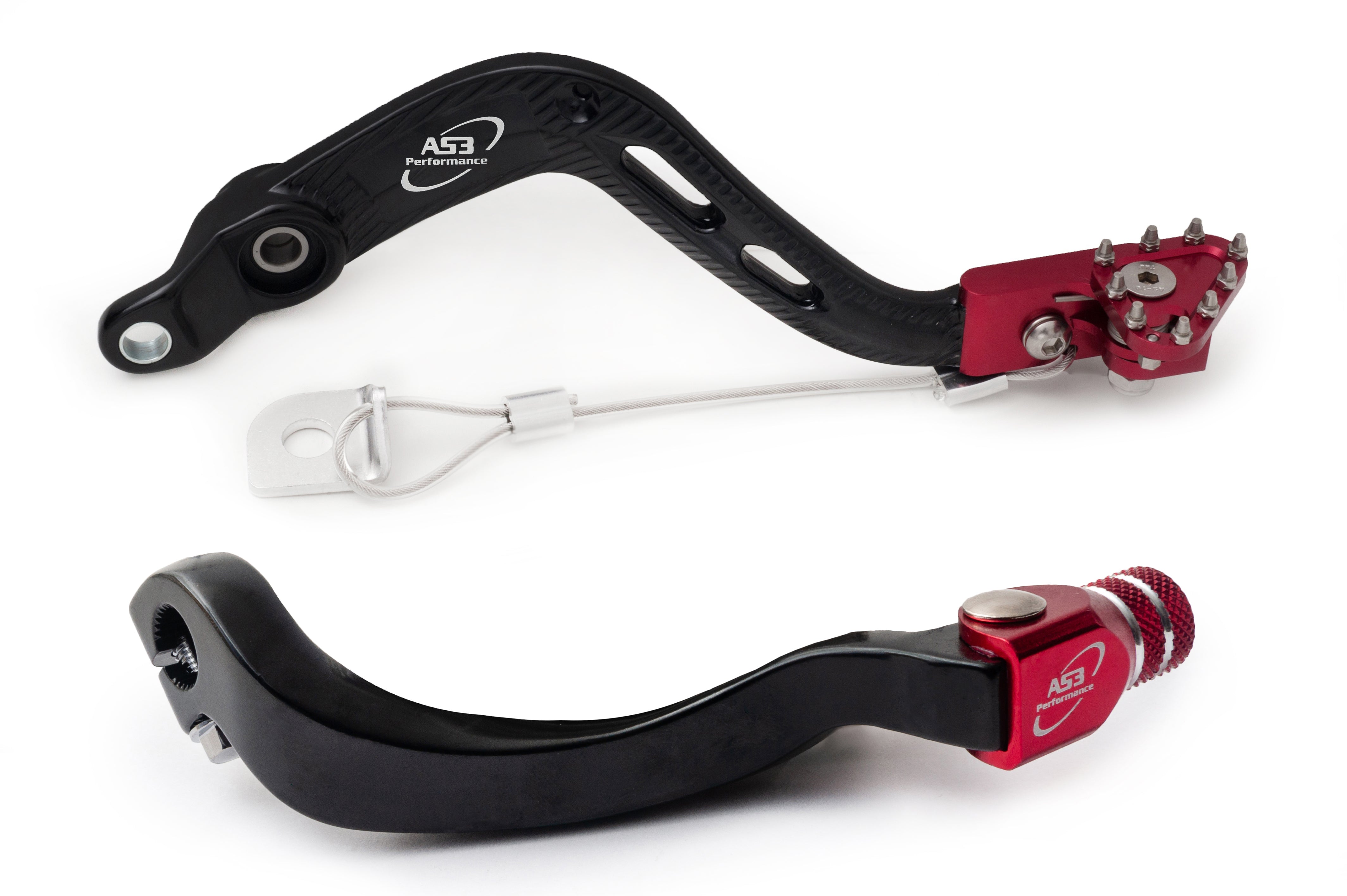 AS3 Performance Gear Lever and Rear Brake Pedal Set for 2022 - 2025 Beta 250 XTRAINER and 2021 - 2025 Beta 300 XTRAINER Motorcycles