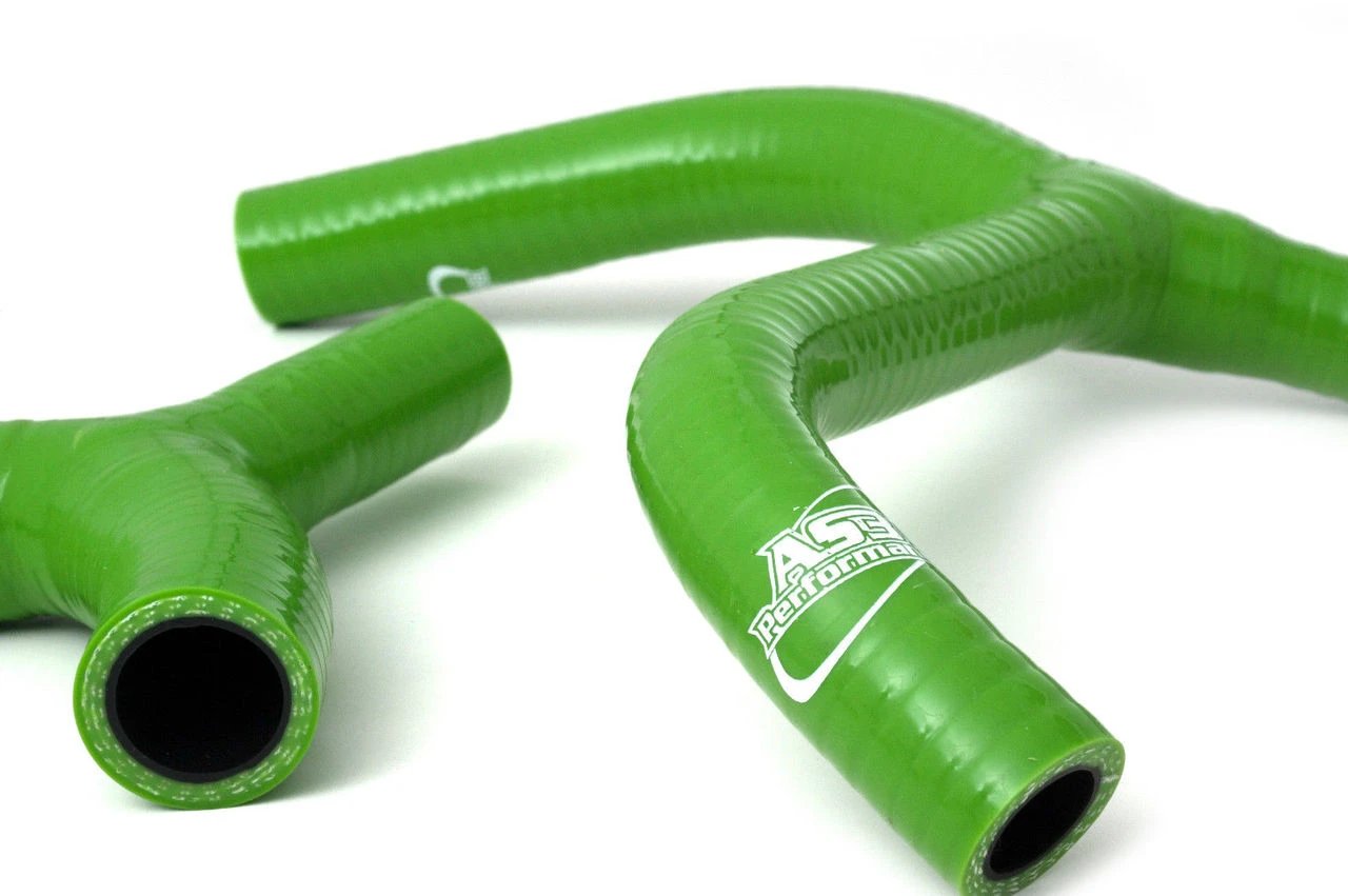 2016 - 2018 Kawasaki KX 450 F AS3 Performance Green Silicone Radiator Hoses (Y - Kit)