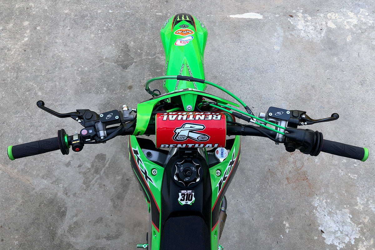 2019 - 2025 Kawasaki KX 250/450 AS3 Forged Black Front Brake & Clutch Levers