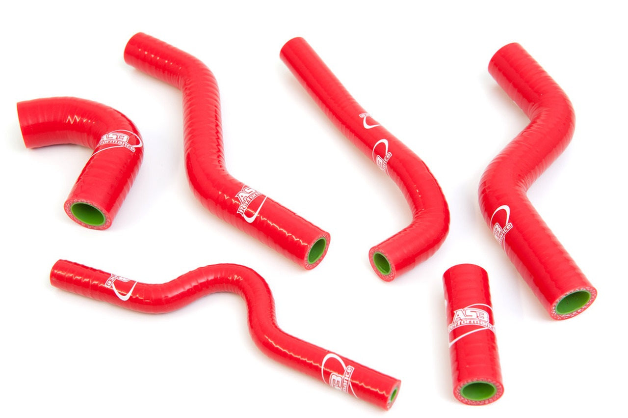 2007 - 2008 Kawasaki KX 250 F AS3 Performance Red Silicone Radiator Hoses
