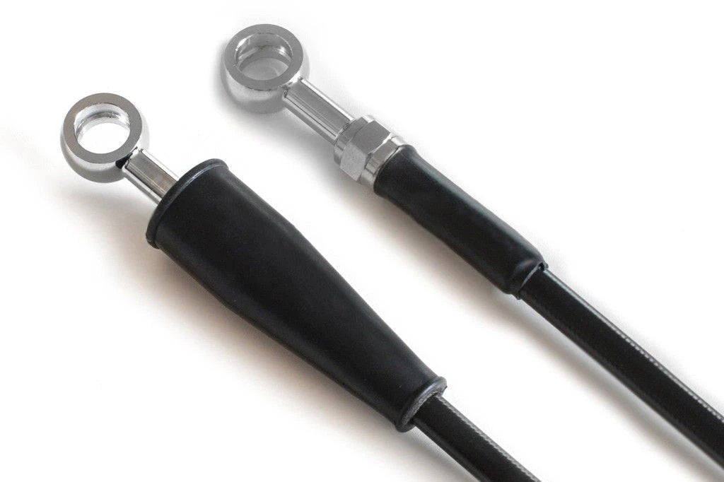 High - Performance AS3 Venhill Front Brake Line Hose in Black for 2006 - 2011 Kawasaki KX 250 F and KX 450 F Motorcycles
