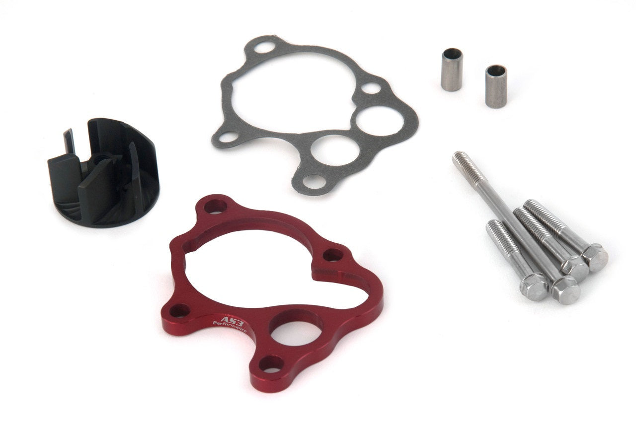 High - Performance AS3 Oversized Water Pump Impeller Cooling Kit in Red for 1986 - 2001 Honda CR 500 Motorcycles