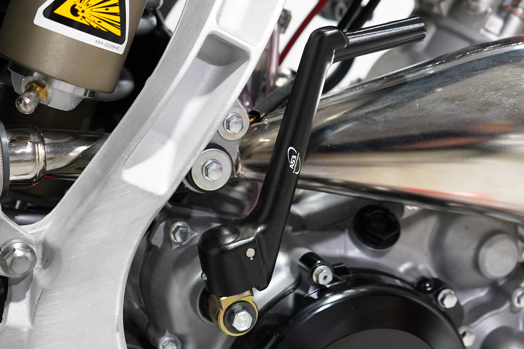 FANTIC XX 125 (2021 - 2025) and Fantic XE 125 (2021 - 2024) AS3 Performance Kick Start Starter Lever in Stylish Black