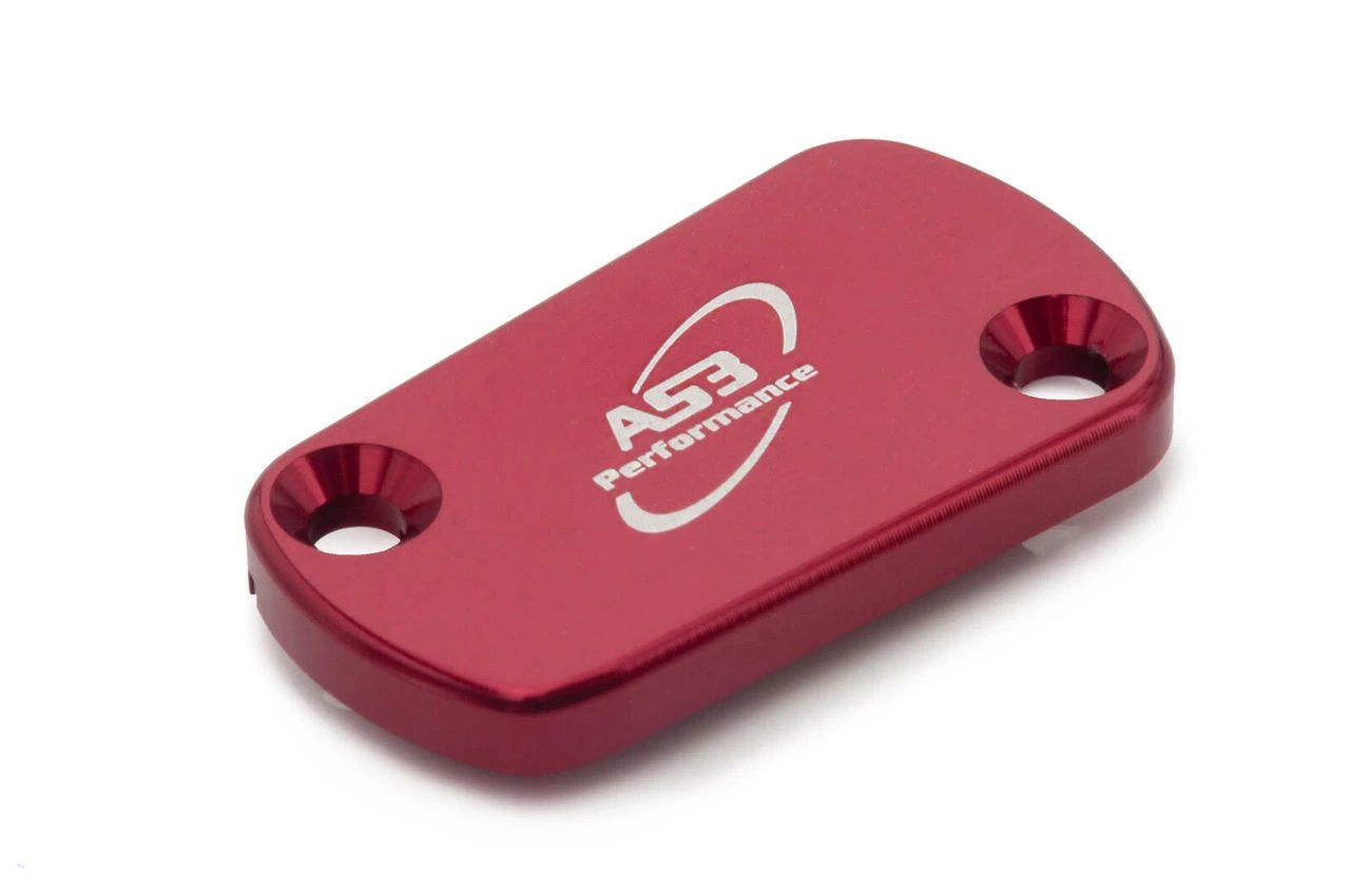 Red AS3 Performance Clutch Reservoir Cover for 2019 - 2023 Kawasaki KX 450 and 2021 - 2023 Kawasaki KX 250