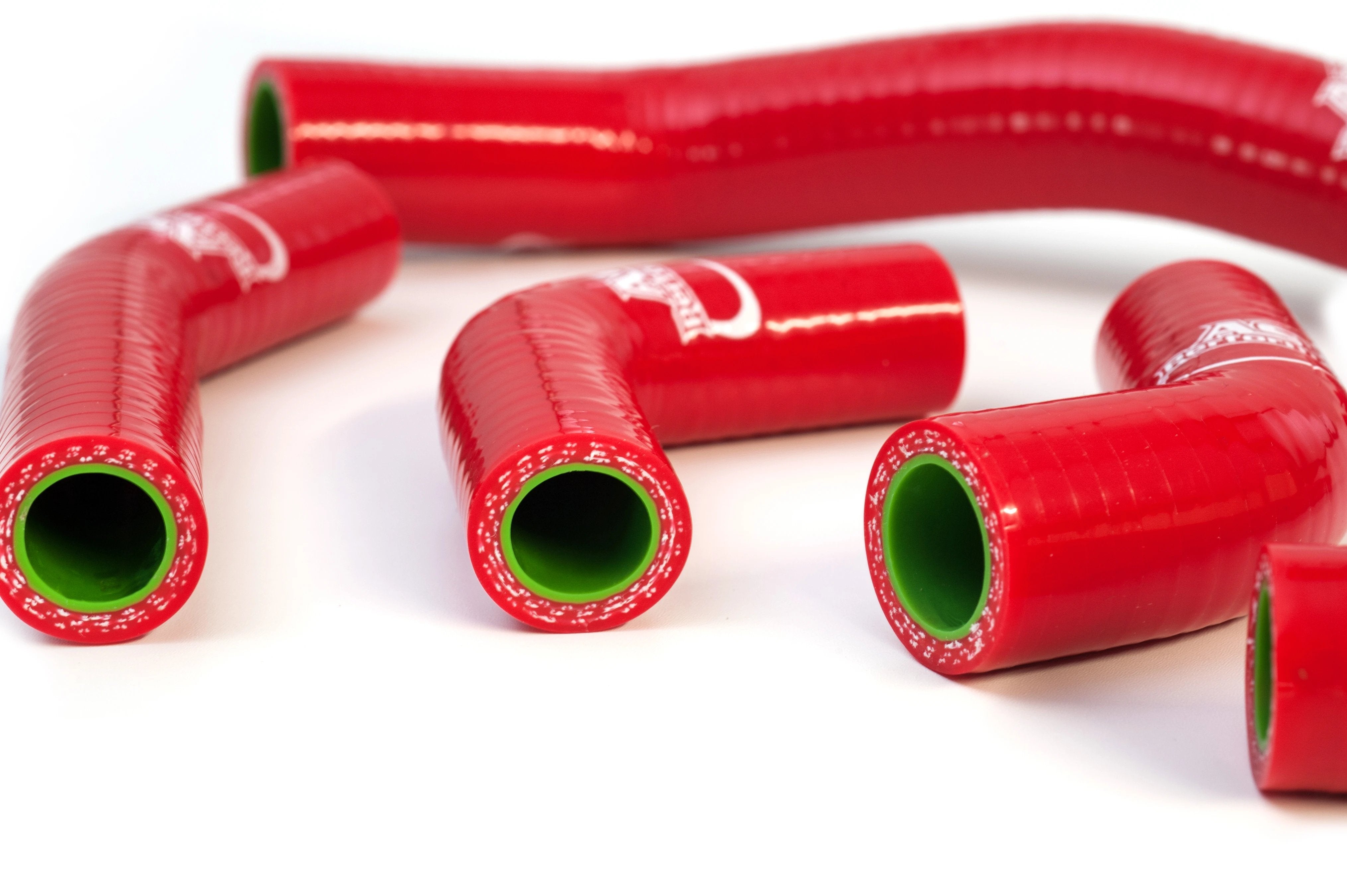 2006 - 2008 Kawasaki KX 450 F Red AS3 Performance Silicone Radiator Hoses