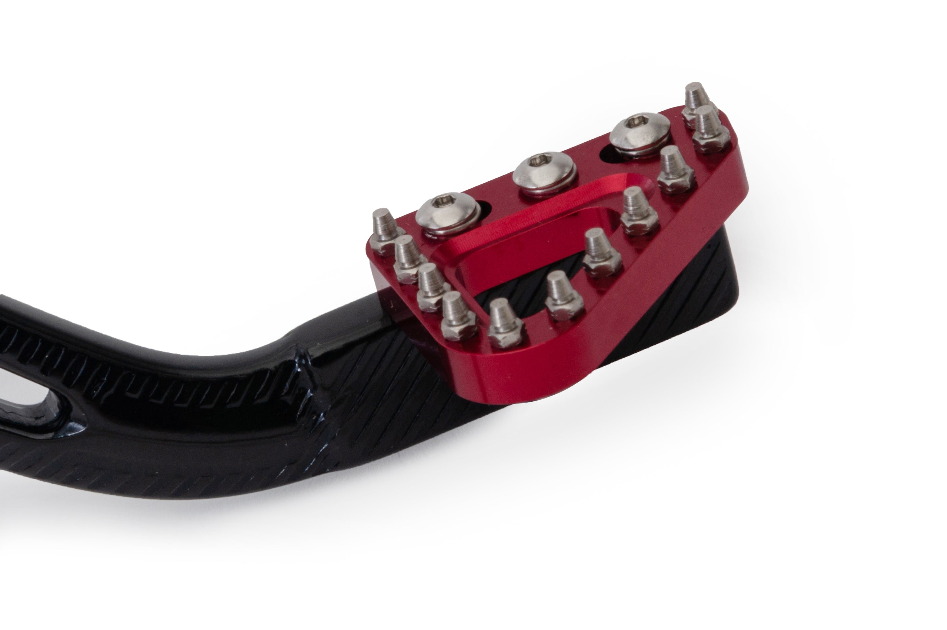 AS3 Performance Oversized Adjustable Rear Brake Pedal Tip in Vibrant Red